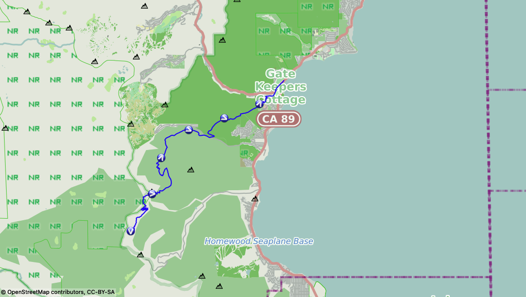 TRT Day 10. N.Fork Blackwood Creek to Tahoe City